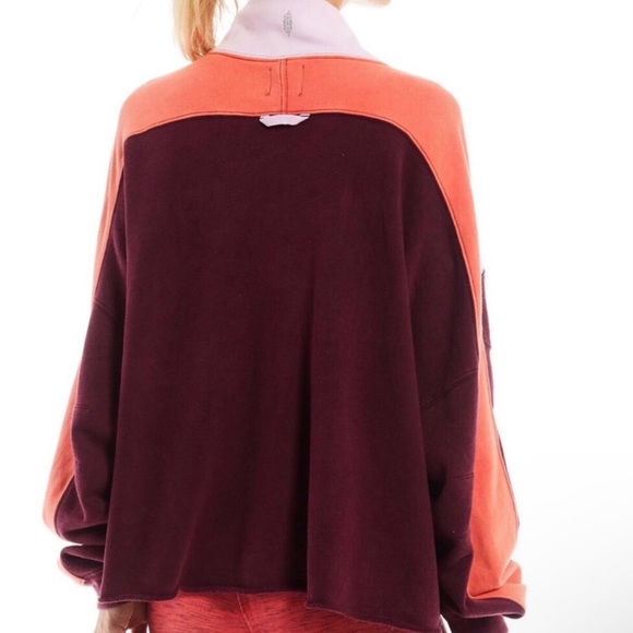 FREE PEOPLE MOVEMENT Fig Jam Split Second Half Zip Pullover Sz XL NWT - Picture 3 of 4